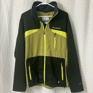 Columbia Men’s Omni-Shield Jacket Large Green‎ Colorblock